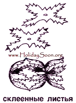 Склейка листьев. Цветочная гирлянда - www.HolidaySoon.org
